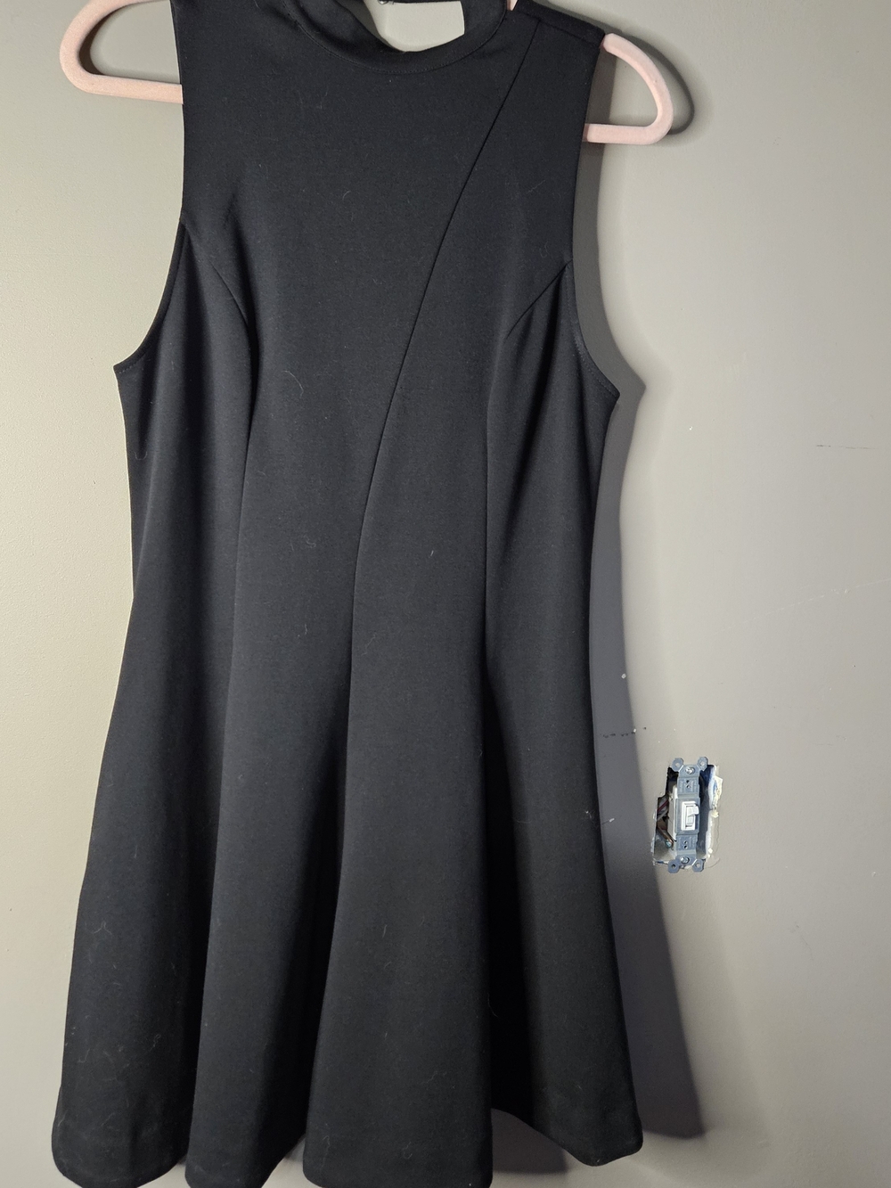 Free People Sleeveless Mini Dress in Black